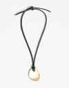 Collares Largos Metal Collar Largo Cordón Chapones - Dorado