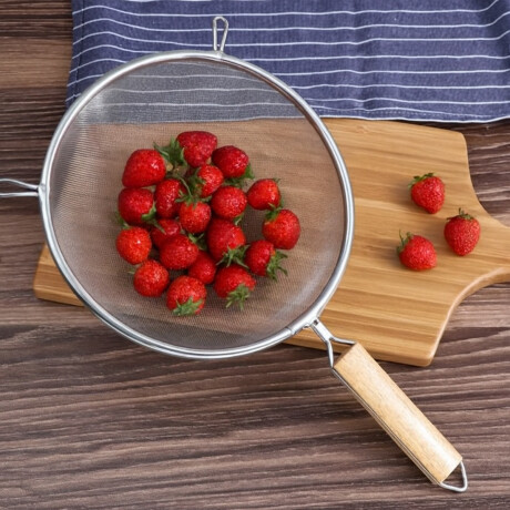 Colador Doble Malla 25 cm Acero Inoxidable Colador Doble Malla 25 cm Acero Inoxidable