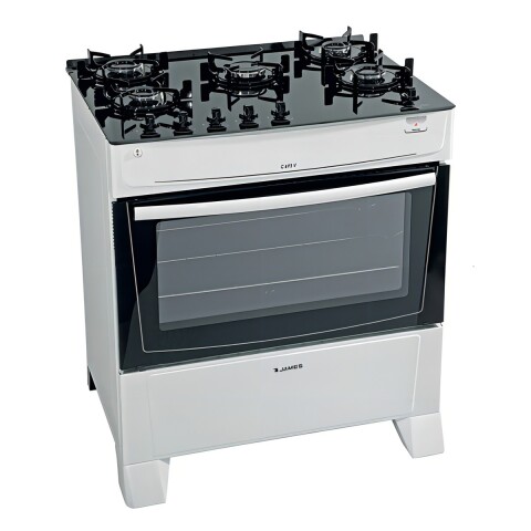 Cocina A Gas James 5h C 695 V Blanca Tipo De Conexión Gas Envasado Cocina A Gas James 5h C 695 V Blanca Tipo De Conexión Gas Envasado