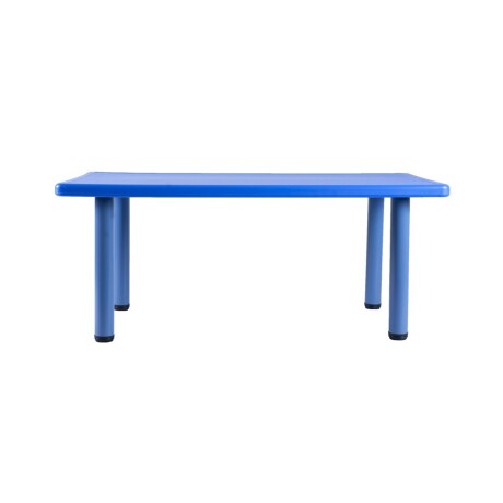Mesa de plástico niños rectangular 120x60cm Azul