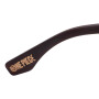 Lentes De Sol One Piece Redondo De Acero Inoxidable Negro/Negro