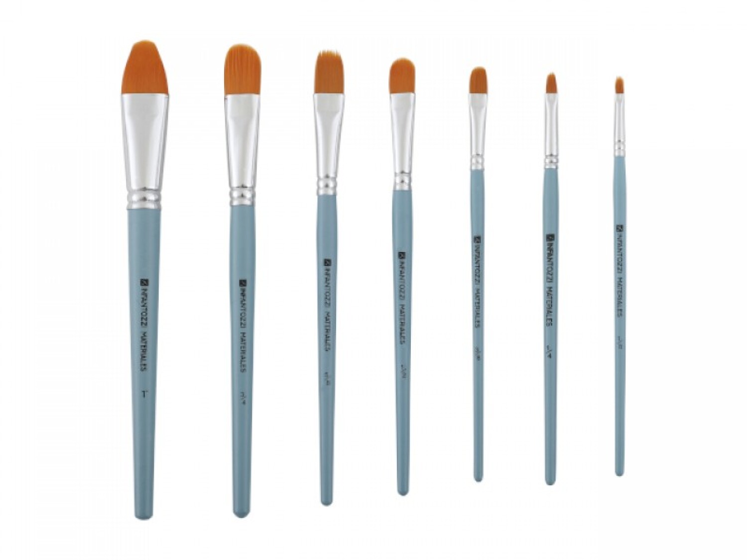 Pincel lengua de gato Infantozzi Materiales 1/4 — Infantozzi