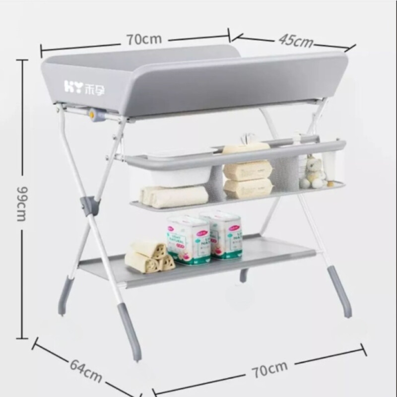 Mesa Cambiador Plegable Para Bebe Impermeable Con Estante Mesa Cambiador Plegable Para Bebe Impermeable Con Estante