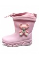 BOTA DE LLUVIA DE NIÑO CON CUELLO Rosa