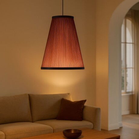 LUMINARIA DE TECHO CANNELE CONE BORDEAUX - Large