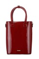 CARTERA MATERA TERRANO DE MANO CHAROL BORDEAUX