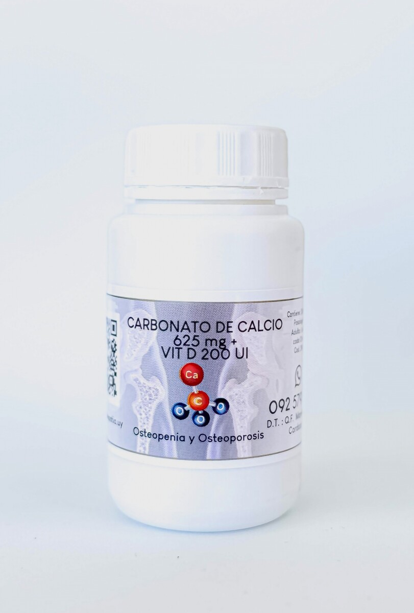 Carbonato de Cálcio 625mg + Vitamina D 2000UI · 30 caps 