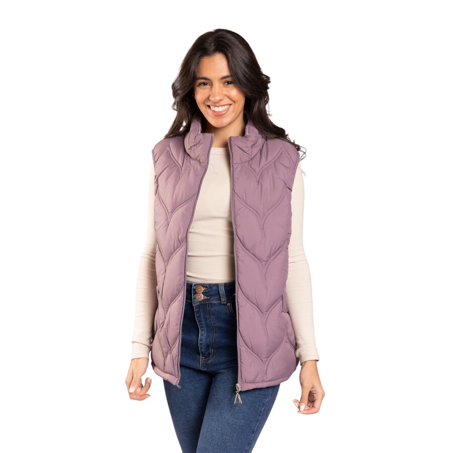 CHERRY PUFFY VEST PURPLE