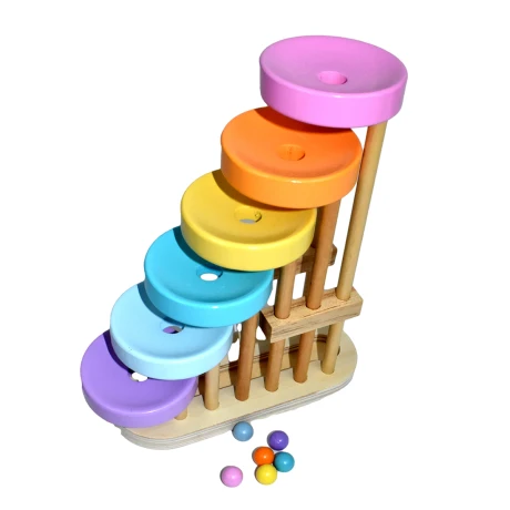 JUEGO DIDACTICO MADERA CASCADA DE BOLITAS JUEGO DIDACTICO MADERA CASCADA DE BOLITAS