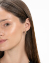 Aros Argollas Strass Argollas Con Strass - Cristal