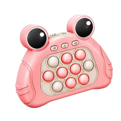 Juego para niños interactivo POP IT electrónico diseño rana Rosa Juego para niños interactivo POP IT electrónico diseño rana Rosa
