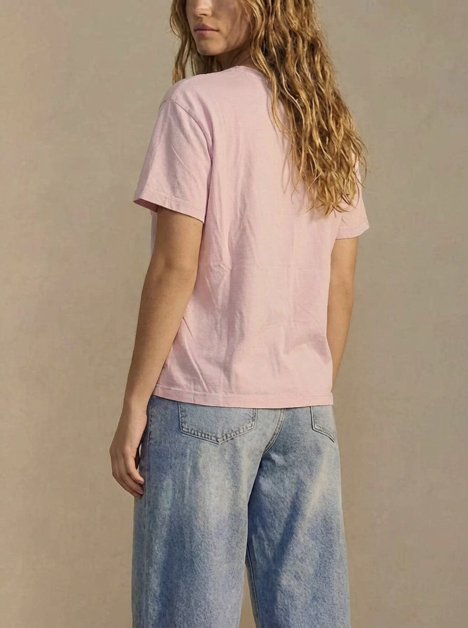 Remera Algodón Lavado - Rosa — Lemon