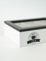 Caja Para Té Aryel, 6 Separaciones. Negro