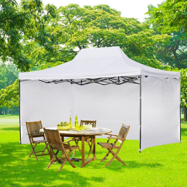 Gazebo Plegable con Paredes 3x4,5 Para Playa o Jardín Autoarmable Color Blanco Gazebo Plegable con Paredes 3x4,5 Para Playa o Jardín Autoarmable Color Blanco