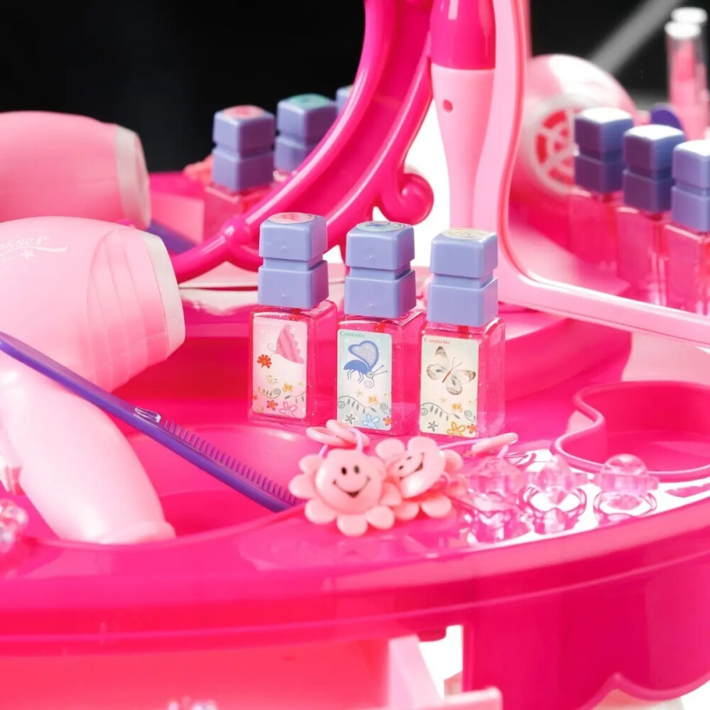 Set de belleza con Espejo, secador y efectos de luces y sonido Set de belleza con Espejo, secador y efectos de luces y sonido