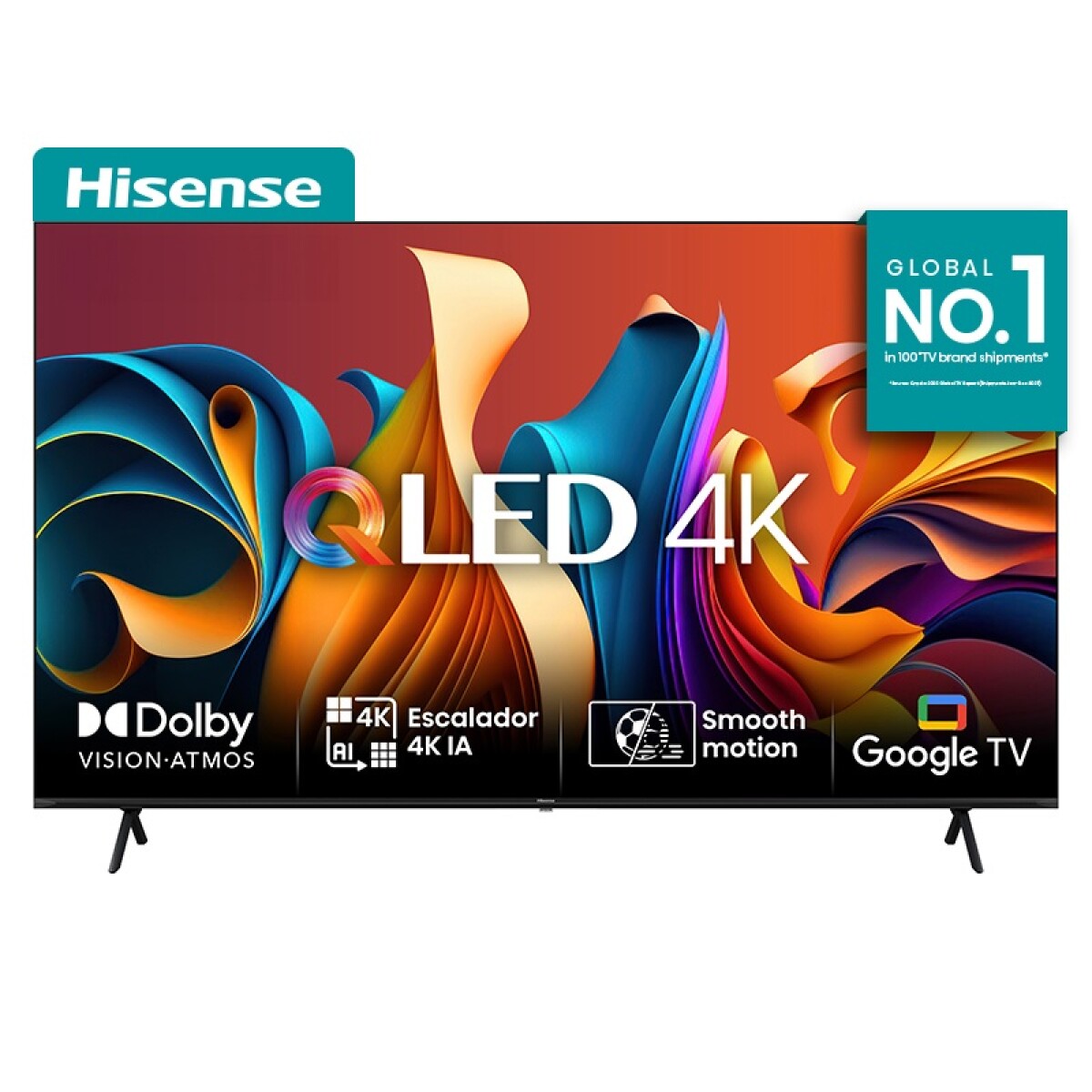 TELEVISOR HISENSE 85" QLED, FLAT SMART,3840×2160 