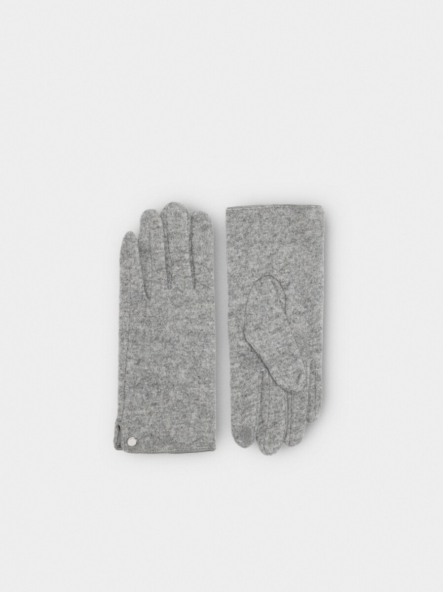 Guantes De Lana - gris 