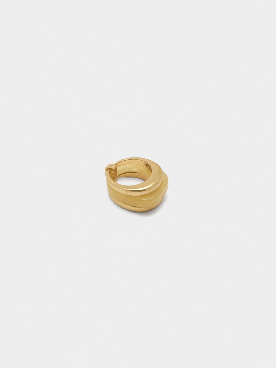 Anillo Triple Dorado beige