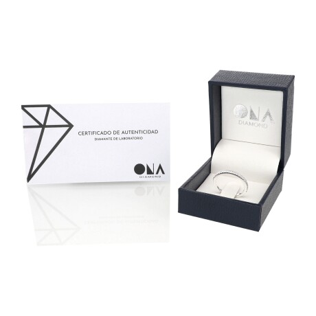 Anillo de plata 925, Medio Sin fin con Diamante de Laboratorio, 0.19 cts. Anillo de plata 925, Medio Sin fin con Diamante de Laboratorio, 0.19 cts.