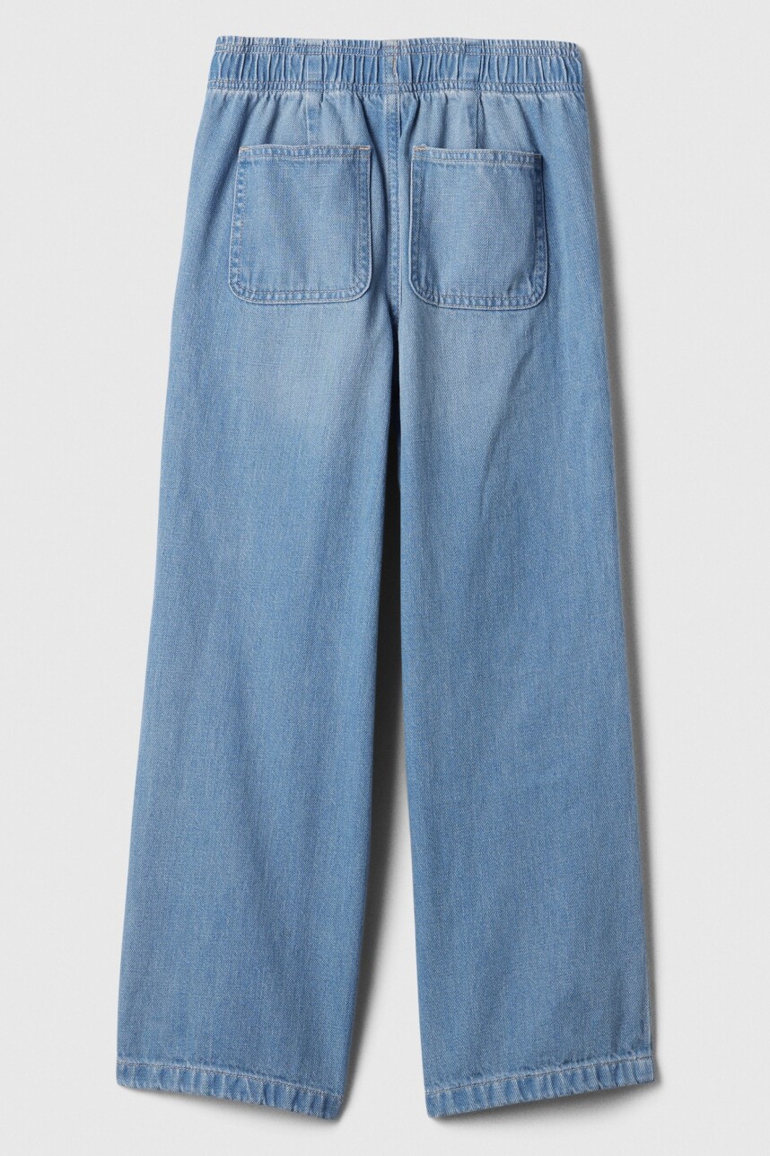 Jean Easy Wide Pull On Niña Medium Wash