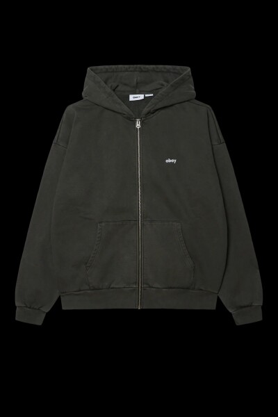 LOWERCASE PIGMENT ZIP HOOD Negro