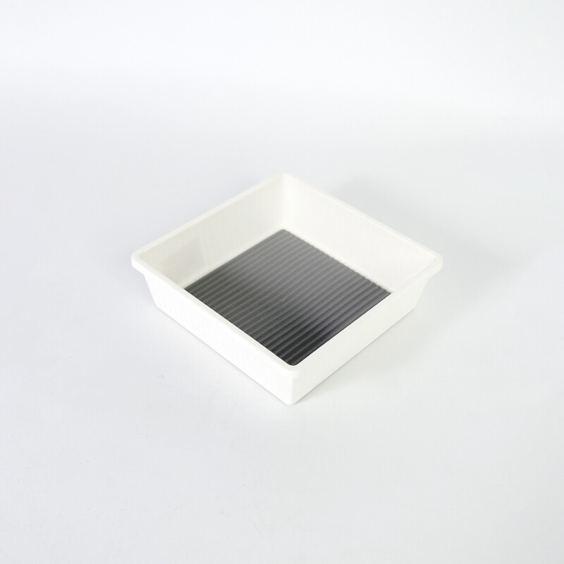 BANDEJA CUADRADA PLAST BLANCO 17X17X5CM Unica