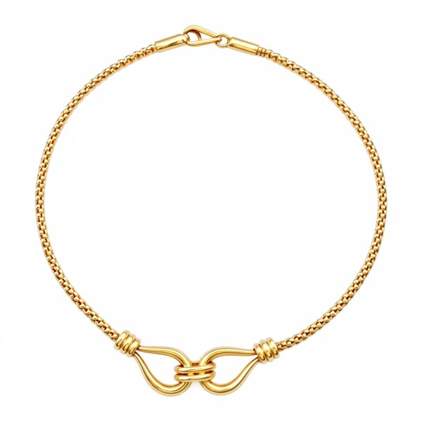 Pulsera Lazos córdon-Oro bajo-Sin Piedra-PU8047 sinpiedra