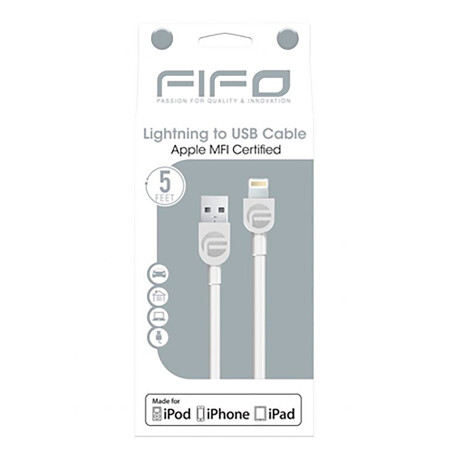 Fifo - Cable Certificado Mfi Apple Lightning 60072 - .1,5M. Ipad. Iphone. Ipod. Color: Blanco. 001