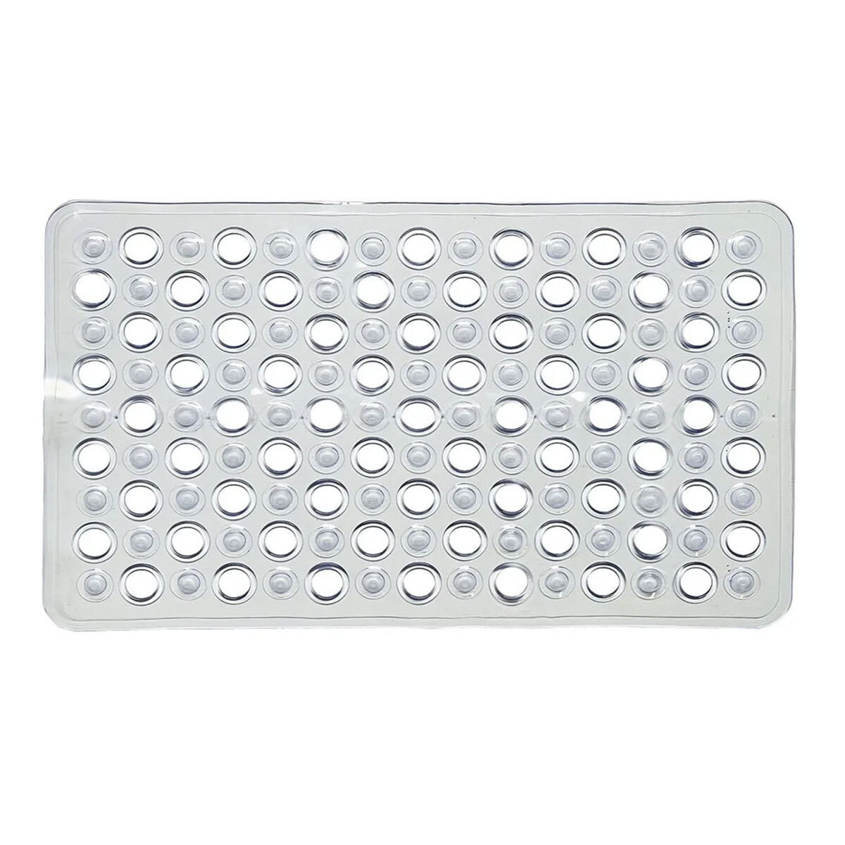 Alfombra Ducha Baño Goma Antideslizante Rectangular 49x32Cm - Transparente 