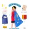 KIT MI DISFRAZ DE SUPERHEROE S/C