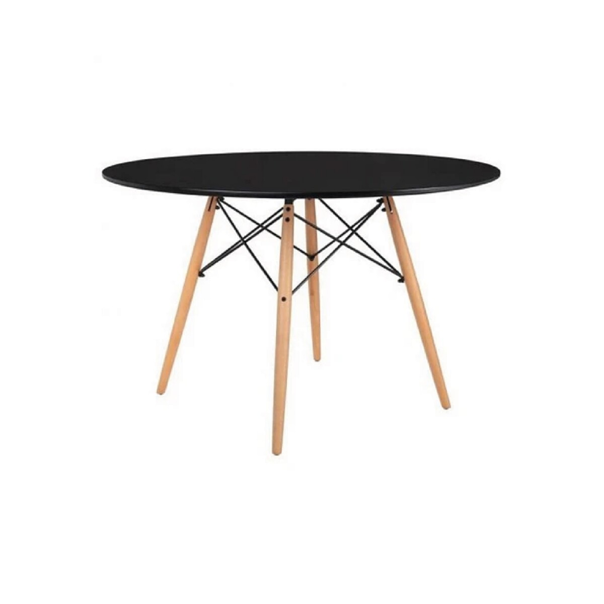 MESA EAMES DKR D110x73CM MDF Y MADERA NEGRO 