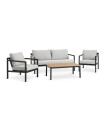 Set muebles jardín BEJSTRUP 4 pl gris Set muebles jardín BEJSTRUP 4 pl gris