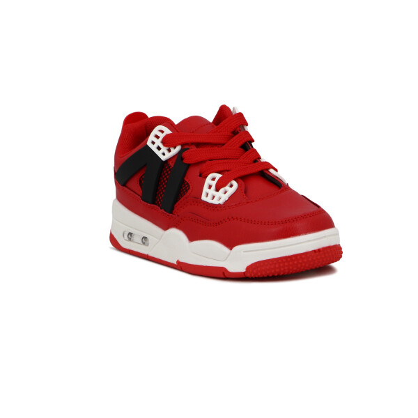 Austral Casual Niños C/cordones-baby Rojo-negro
