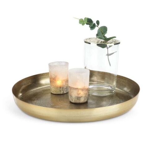 Bandeja Decorativa Erling Ø34Xa4Cm Laton