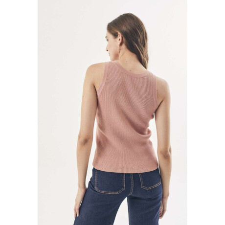 Top Tejido Algodon C Lurex Rosa