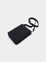 Bolso Bandolera Doble De Nylon negro