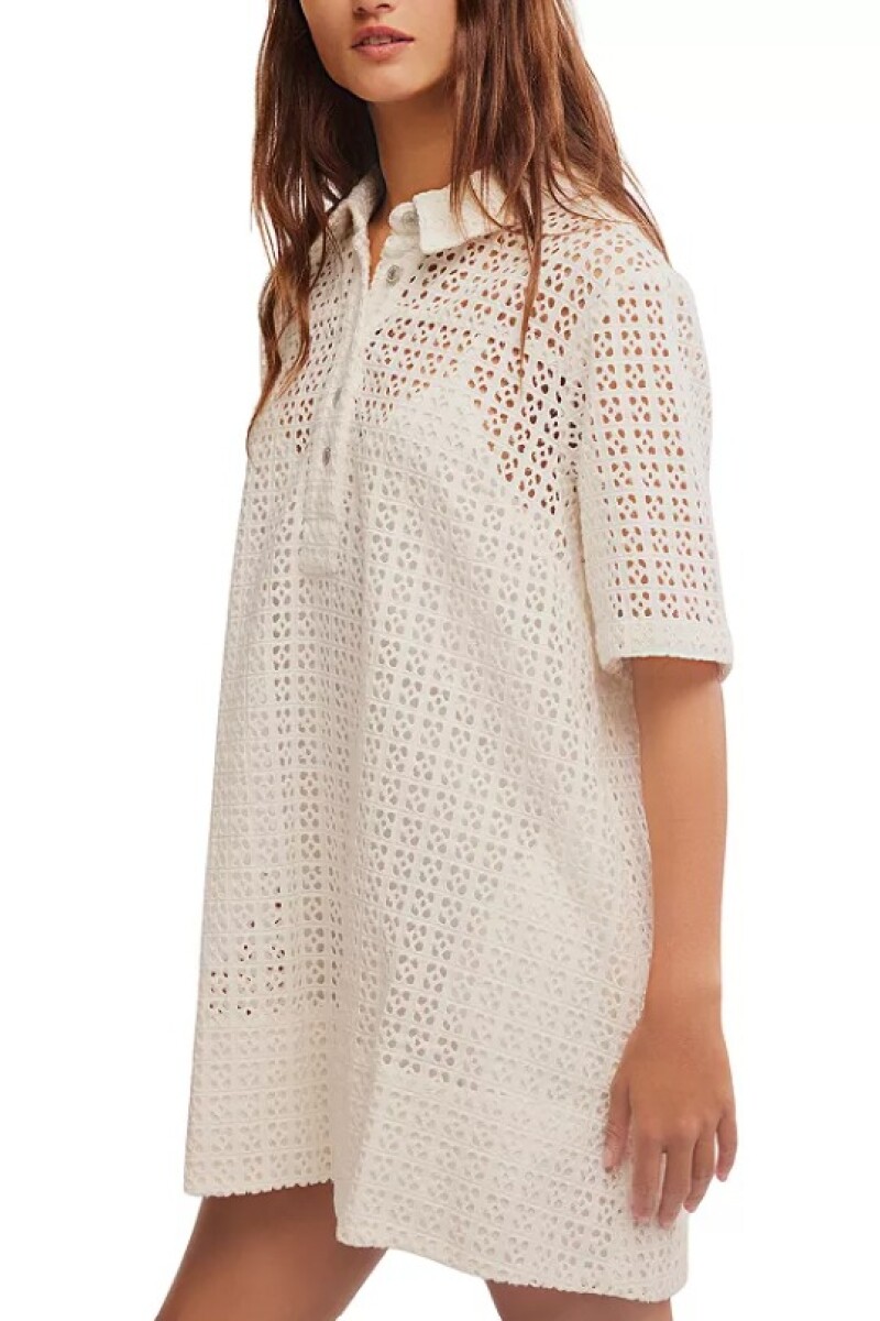 VESTIDO REMINO EYELET Marfil