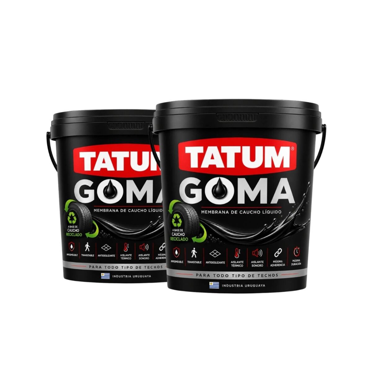 Kit X2 Membrana Tatum Goma Con Caucho Tatum 20 Kg 