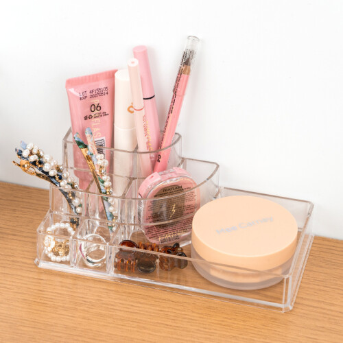 Organizador De Maquillaje De Plástico - 8 Compartimentos Organizador De Maquillaje De Plástico - 8 Compartimentos
