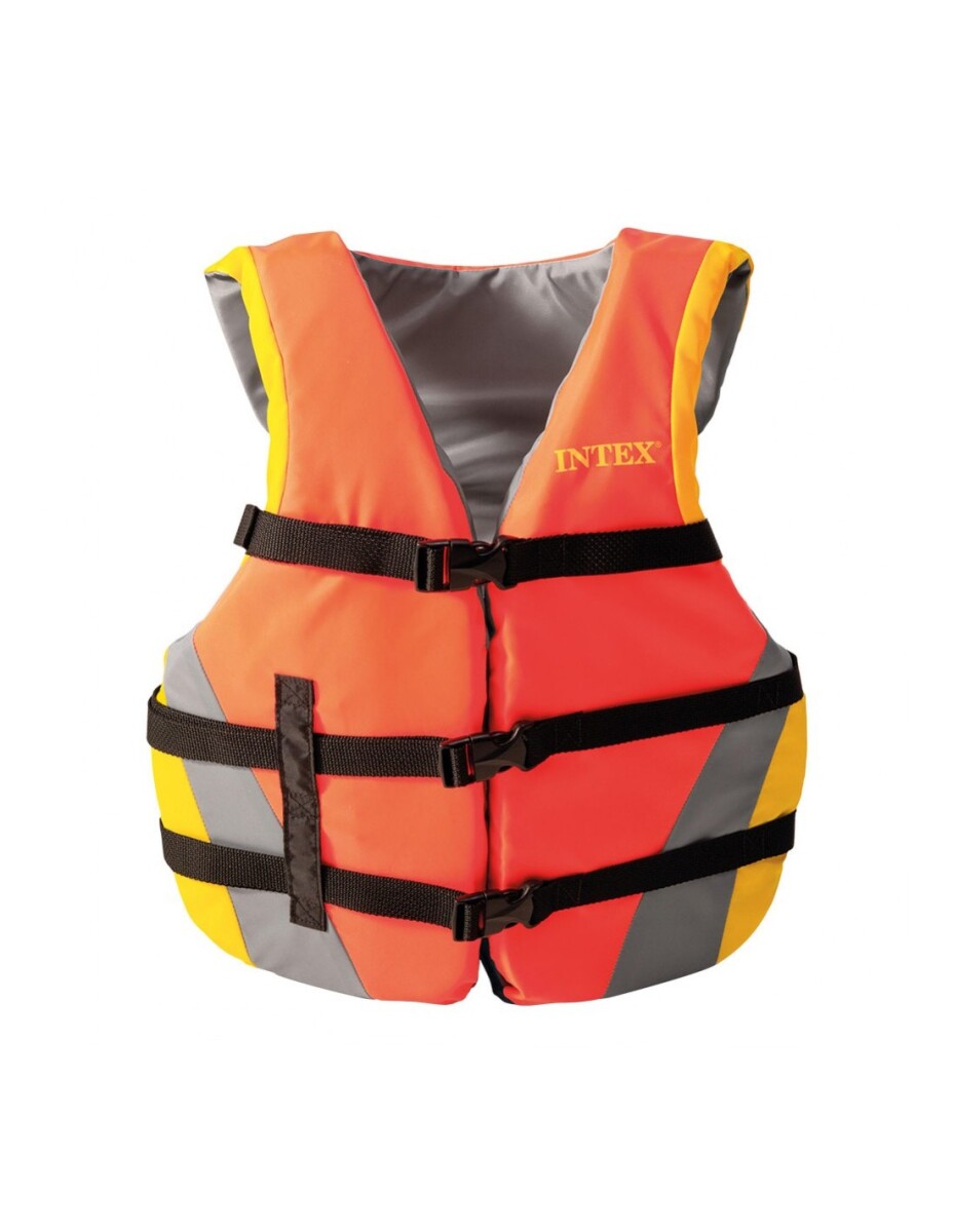 INTEX CHALECO SALVAVIDAS DE FLOTACION PARA ADULTOS 40-70 KILOS - 76-132 CMS 