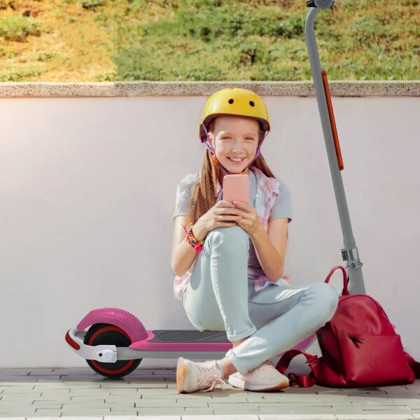 Monopatin Electrico GoGreen Guri Infantil Niños R6.5 15 Km/h Variante Color Rosa