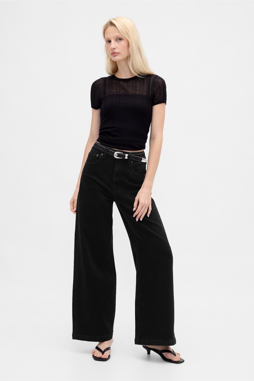 Jean Stride Mujer Black 22