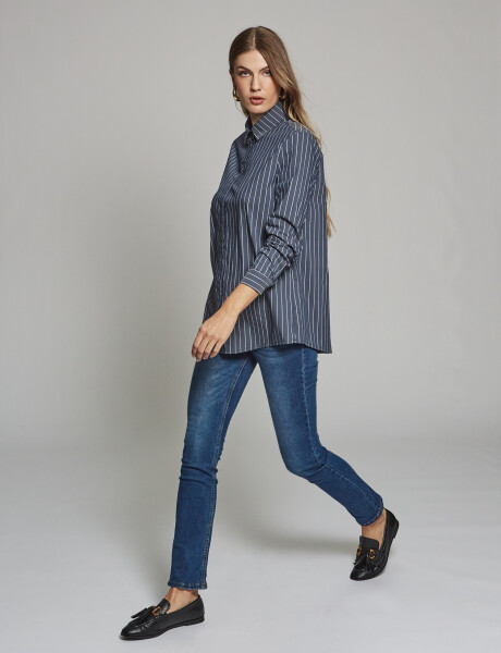 Camisa oversize azul