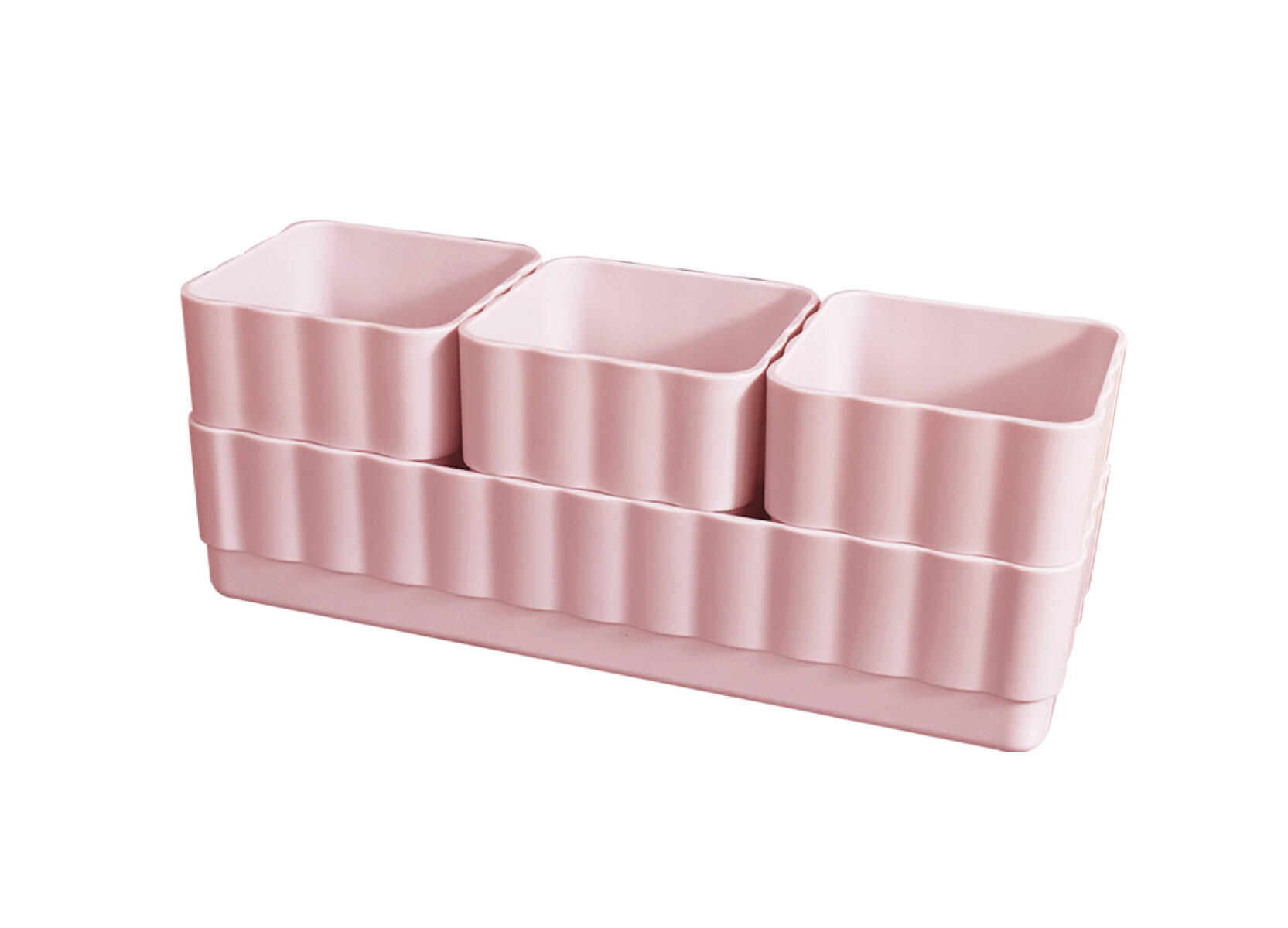 Organizador apilable 4pcs - rosa 