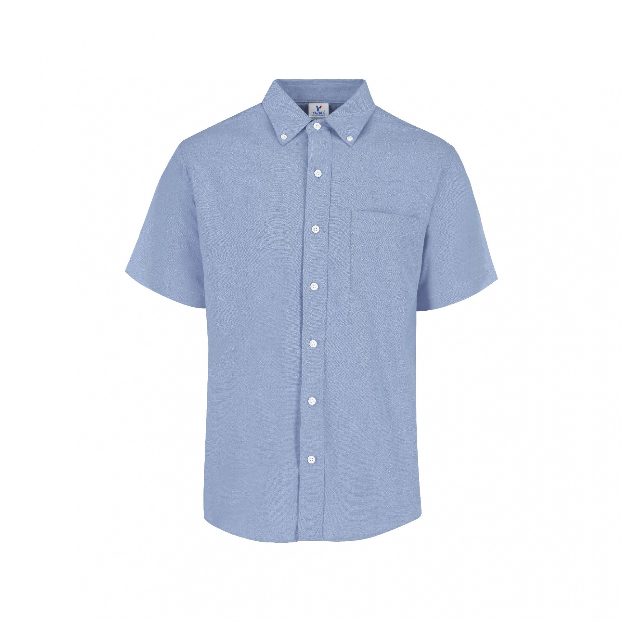 Camisa oxford manga corta - Azul claro — Indiewears