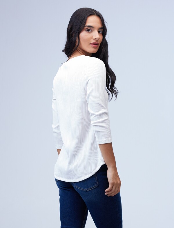 Blusa Zip BLANCO