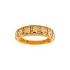 Anillo labrado-Oro bajo-Piedra zirconia-AN8026 conpiedra