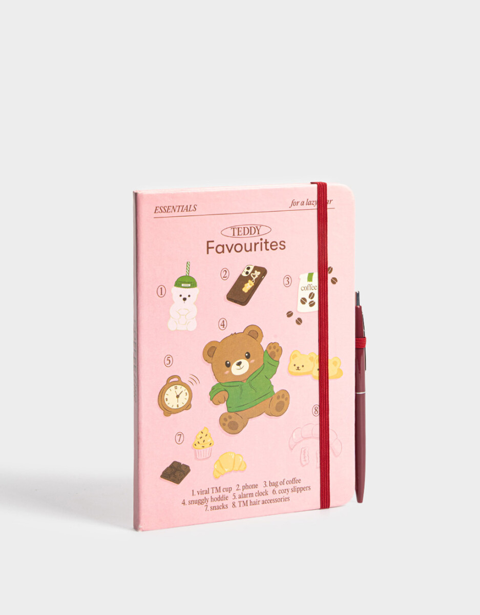 Set De Librería Con Cuaderno A5 Con Lapicera 