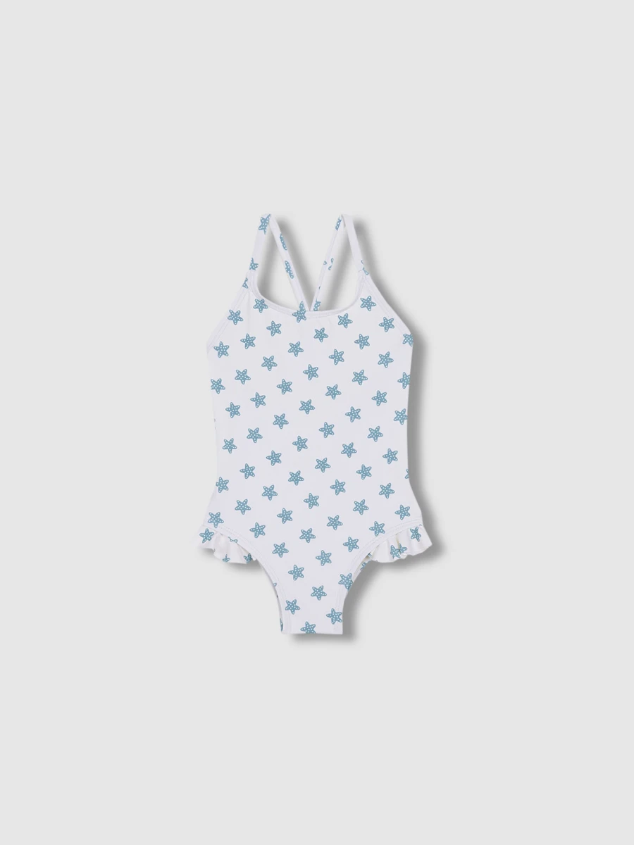 Traje De Baño Estampado Estrellas Blanco Roto