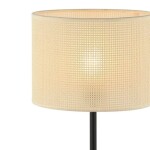 LAMPARA DE MESA D25x45CM TEJIDO/METAL BEIGE/NEGRO LAMPARA DE MESA D25x45CM TEJIDO/METAL BEIGE/NEGRO